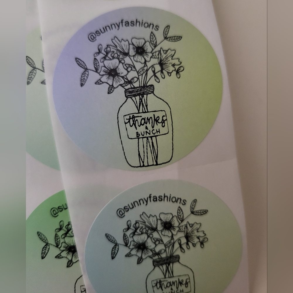 2" Thanks A Bunch with Your Closet Name Stickers 40pcs - Picture 2 of 2